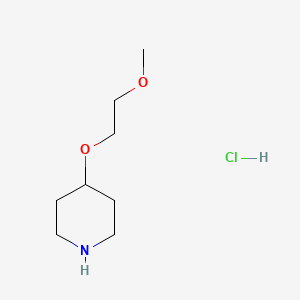 molecular formula C8H18ClNO2 B3022364 4-(2-甲氧基乙氧基)哌啶盐酸盐 CAS No. 550369-96-5