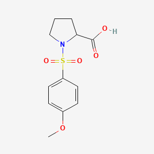 molecular formula C12H15NO5S B3022367 1-(4-Methoxy-benzenesulfonyl)-pyrrolidine-2-carboxylic acid CAS No. 202751-29-9