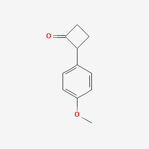 molecular formula C11H12O2 B3022369 2-(4-Methoxyphenyl)cyclobutan-1-one CAS No. 70106-27-3