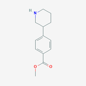 molecular formula C13H17NO2 B3022370 Methyl 4-(piperidin-3-yl)benzoate CAS No. 927801-30-7