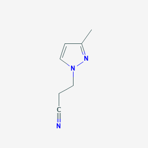 molecular formula C7H9N3 B3022375 3-(3-甲基-1H-吡唑-1-基)丙腈 CAS No. 945457-69-2