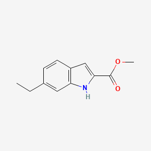molecular formula C12H13NO2 B3022378 methyl 6-ethyl-1H-indole-2-carboxylate CAS No. 881040-68-2
