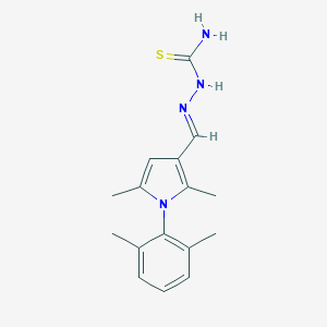 molecular formula C16H20N4S B302238 1-(2,6-dimethylphenyl)-2,5-dimethyl-1H-pyrrole-3-carbaldehyde thiosemicarbazone 