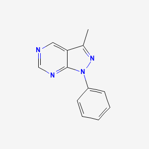 molecular formula C12H10N4 B3022384 3-甲基-1-苯基-1H-吡唑并[3,4-D]嘧啶 CAS No. 52217-39-7