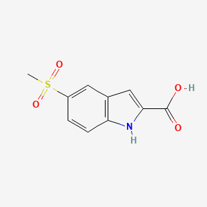 molecular formula C10H9NO4S B3022388 5-甲磺酰基-1H-吲哚-2-羧酸 CAS No. 367501-41-5