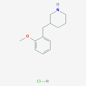 molecular formula C13H20ClNO B3022391 3-(2-Methoxybenzyl)piperidine hydrochloride CAS No. 625454-22-0