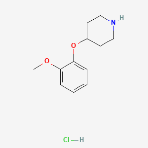 molecular formula C12H18ClNO2 B3022393 4-(2-Methoxyphenoxy)piperidine hydrochloride CAS No. 950649-22-6