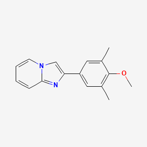 molecular formula C16H16N2O B3022397 2-(4-Methoxy-3,5-dimethylphenyl)imidazo[1,2-a]pyridine CAS No. 952959-40-9