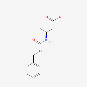 molecular formula C13H17NO4 B3022398 (S)-Methyl 3-(cbz-amino)butanoate CAS No. 83460-84-8