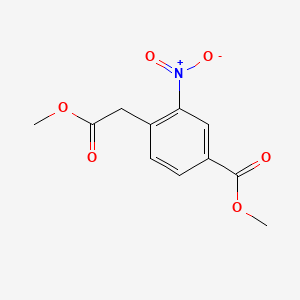 molecular formula C11H11NO6 B3022399 Methyl 4-(2-methoxy-2-oxoethyl)-3-nitrobenzoate CAS No. 334952-07-7