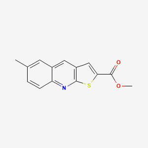 molecular formula C14H11NO2S B3022400 Methyl 6-methylthieno[2,3-b]quinoline-2-carboxylate CAS No. 918145-25-2