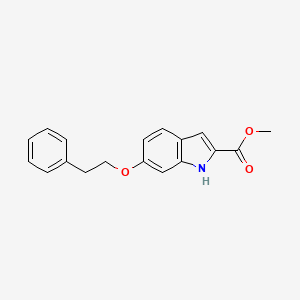 molecular formula C18H17NO3 B3022404 methyl 6-(2-phenylethoxy)-1H-indole-2-carboxylate CAS No. 887360-14-7