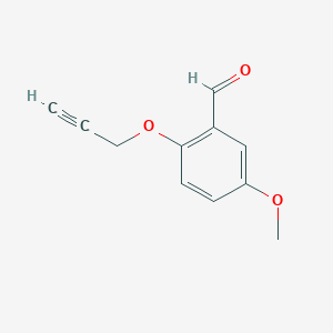 molecular formula C11H10O3 B3022409 5-Methoxy-2-(prop-2-yn-1-yloxy)benzaldehyde CAS No. 224317-65-1