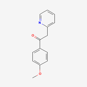 molecular formula C14H13NO2 B3022410 1-(4-Methoxyphenyl)-2-(pyridin-2-yl)ethanone CAS No. 10420-97-0