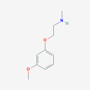 molecular formula C10H15NO2 B3022412 2-(3-Methoxyphenoxy)-N-methylethanamine CAS No. 120998-52-9