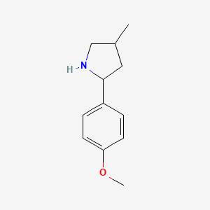 molecular formula C12H17NO B3022418 2-(4-Methoxyphenyl)-4-methylpyrrolidine CAS No. 603068-27-5