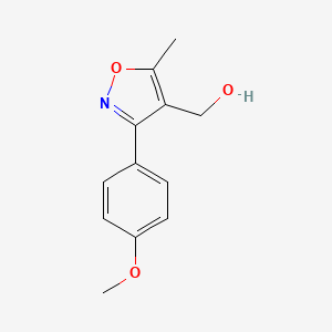 molecular formula C12H13NO3 B3022429 (3-(4-Methoxyphenyl)-5-methylisoxazol-4-yl)methanol CAS No. 495417-36-2