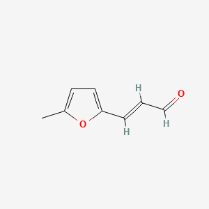B3022456 3-(5-Methyl-2-furyl)prop-2-enal CAS No. 5555-90-8