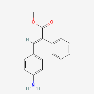 B3022461 methyl (2E)-3-(4-aminophenyl)-2-phenylacrylate CAS No. 632292-71-8