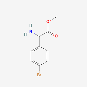 molecular formula C9H10BrNO2 B3022468 Methyl 2-amino-2-(4-bromophenyl)acetate CAS No. 42718-15-0