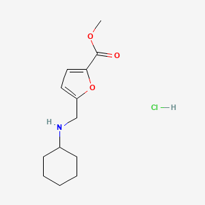 molecular formula C13H20ClNO3 B3022477 Methyl 5-[(cyclohexylamino)methyl]-2-furoate hydrochloride CAS No. 1177359-29-3