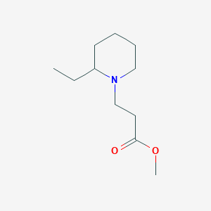 molecular formula C11H21NO2 B3022479 Methyl 3-(2-ethylpiperidin-1-yl)propanoate CAS No. 1094654-27-9
