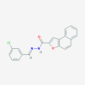 molecular formula C20H13ClN2O2 B302248 N'-(3-chlorobenzylidene)naphtho[2,1-b]furan-2-carbohydrazide 