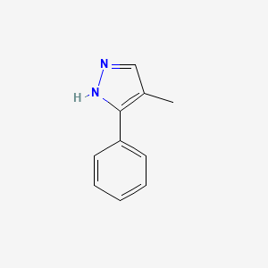 molecular formula C10H10N2 B3022489 4-甲基-3-苯基-1H-吡唑 CAS No. 13808-62-3