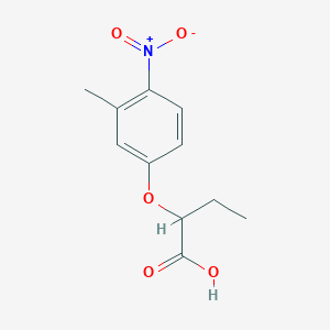 molecular formula C11H13NO5 B3022492 2-(3-Methyl-4-nitrophenoxy)butanoic acid CAS No. 869948-84-5