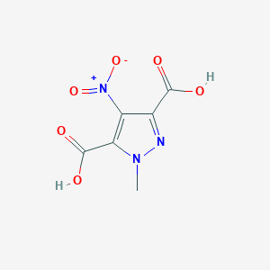 molecular formula C6H5N3O6 B3022493 1-methyl-4-nitro-1H-pyrazole-3,5-dicarboxylic acid CAS No. 159427-77-7