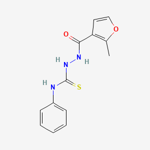 molecular formula C13H13N3O2S B3022497 2-(2-methyl-3-furoyl)-N-phenylhydrazinecarbothioamide CAS No. 306954-85-8