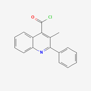 molecular formula C17H12ClNO B3022498 3-Methyl-2-phenylquinoline-4-carbonyl chloride CAS No. 174636-71-6