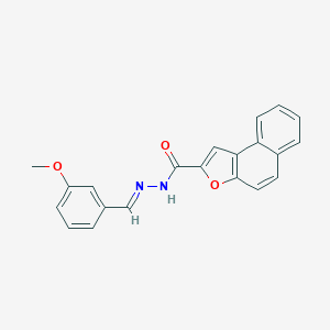 molecular formula C21H16N2O3 B302250 N'-(3-methoxybenzylidene)naphtho[2,1-b]furan-2-carbohydrazide 