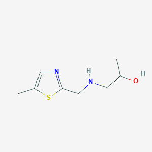 molecular formula C8H14N2OS B3022504 1-[(5-甲基-1,3-噻唑-2-基)甲基]氨基丙-2-醇二盐酸盐 CAS No. 921146-02-3