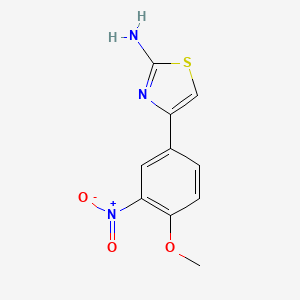molecular formula C10H9N3O3S B3022507 4-(4-Methoxy-3-nitrophenyl)-1,3-thiazol-2-amine CAS No. 380590-97-6