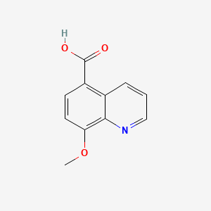 molecular formula C11H9NO3 B3022513 8-methoxyquinoline-5-carboxylic Acid CAS No. 148887-46-1