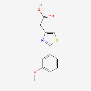 molecular formula C12H11NO3S B3022516 [2-(3-Methoxy-phenyl)-thiazol-4-yl]-acetic acid CAS No. 885272-50-4