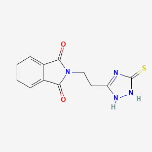 molecular formula C12H10N4O2S B3022531 2-[2-(5-巯基-1H-1,2,4-三唑-3-基)乙基]-1H-异吲哚-1,3(2H)-二酮 CAS No. 362004-43-1