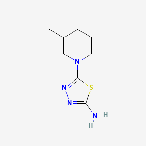 molecular formula C8H14N4S B3022534 5-(3-Methylpiperidin-1-yl)-1,3,4-thiadiazol-2-amine CAS No. 941867-25-0