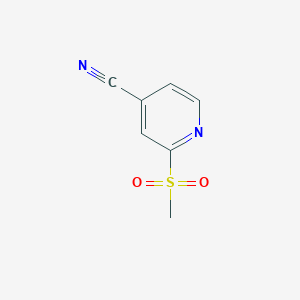 molecular formula C7H6N2O2S B3022537 2-Methanesulfonylpyridine-4-carbonitrile CAS No. 66154-69-6