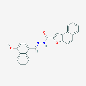 molecular formula C25H18N2O3 B302254 N'-[(4-methoxy-1-naphthyl)methylene]naphtho[2,1-b]furan-2-carbohydrazide 