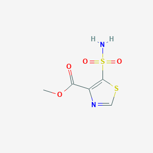 molecular formula C5H6N2O4S2 B3022547 Methyl 5-sulfamoyl-1,3-thiazole-4-carboxylate CAS No. 89502-04-5