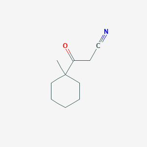molecular formula C10H15NO B3022553 3-(1-Methylcyclohexyl)-3-oxopropanenitrile CAS No. 95882-32-9