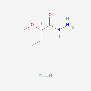 molecular formula C5H13ClN2O2 B3022556 2-Methoxybutanohydrazide hydrochloride CAS No. 1049749-93-0