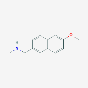 molecular formula C13H15NO B3022566 N-[(6-methoxy-2-naphthyl)methyl]-N-methylamine CAS No. 479631-37-3