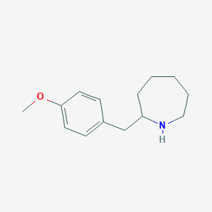 molecular formula C14H21NO B3022567 2-[(4-Methoxyphenyl)methyl]azepane CAS No. 68841-06-5