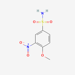 molecular formula C7H8N2O5S B3022569 4-Methoxy-3-nitrobenzenesulphonamide CAS No. 22939-93-1