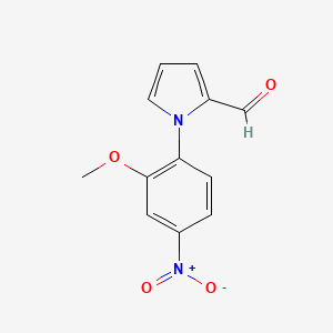 B3022573 1-(2-methoxy-4-nitrophenyl)-1H-pyrrole-2-carbaldehyde CAS No. 383136-05-8