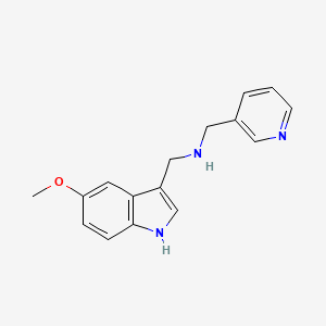molecular formula C16H17N3O B3022584 N-[(5-methoxy-1H-indol-3-yl)methyl]-N-(pyridin-3-ylmethyl)amine CAS No. 1114597-59-9