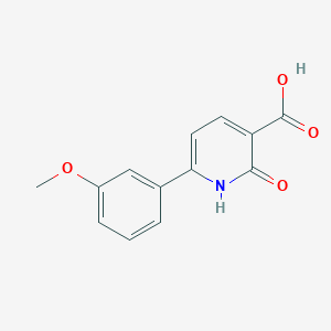 molecular formula C13H11NO4 B3022586 6-(3-Methoxy-phenyl)-2-oxo-1,2-dihydro-pyridine-3-carboxylic acid CAS No. 947013-49-2